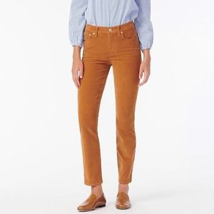 J Crew Corduroy Mid-Rise Vintage Slim Straight Jeans 25